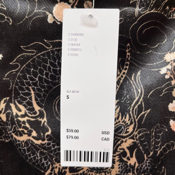 Urban Outfitters Printed Sateen Mini Slip - Picture 4 of 4